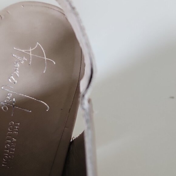 FRANCO SARTO | Open Toe Slingback Chunky Heels Taupe Brown Sz 9M - Picture 7 of 7